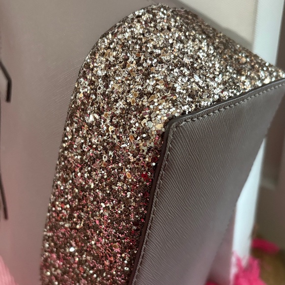 Kate Spade Taupe and Sparkle Tote - Picture 6 of 12